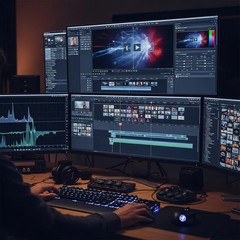 IMAGE OF VIDEO EDITING PROCESS